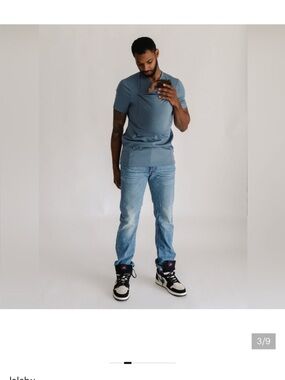 Lalabu Dad Shirt Medium Blue